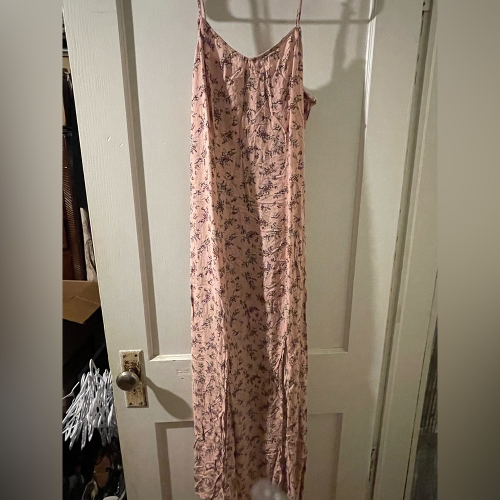 Double slit summer dress